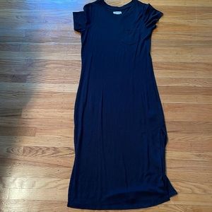 New with Tags Outerknown Black Maxi TShirt Dress